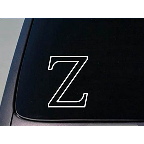 Greek letter Zeta Z sticker *H256* 6 inch tall vinyl fraternity sorority