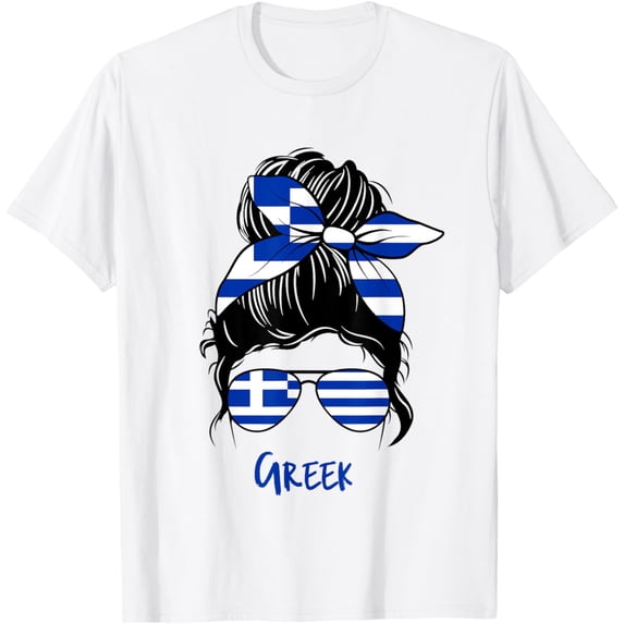Greek woman Greece girl flag T-Shirt mens t shirt,white,women,funny,misfits,men,journey,t-shirt
