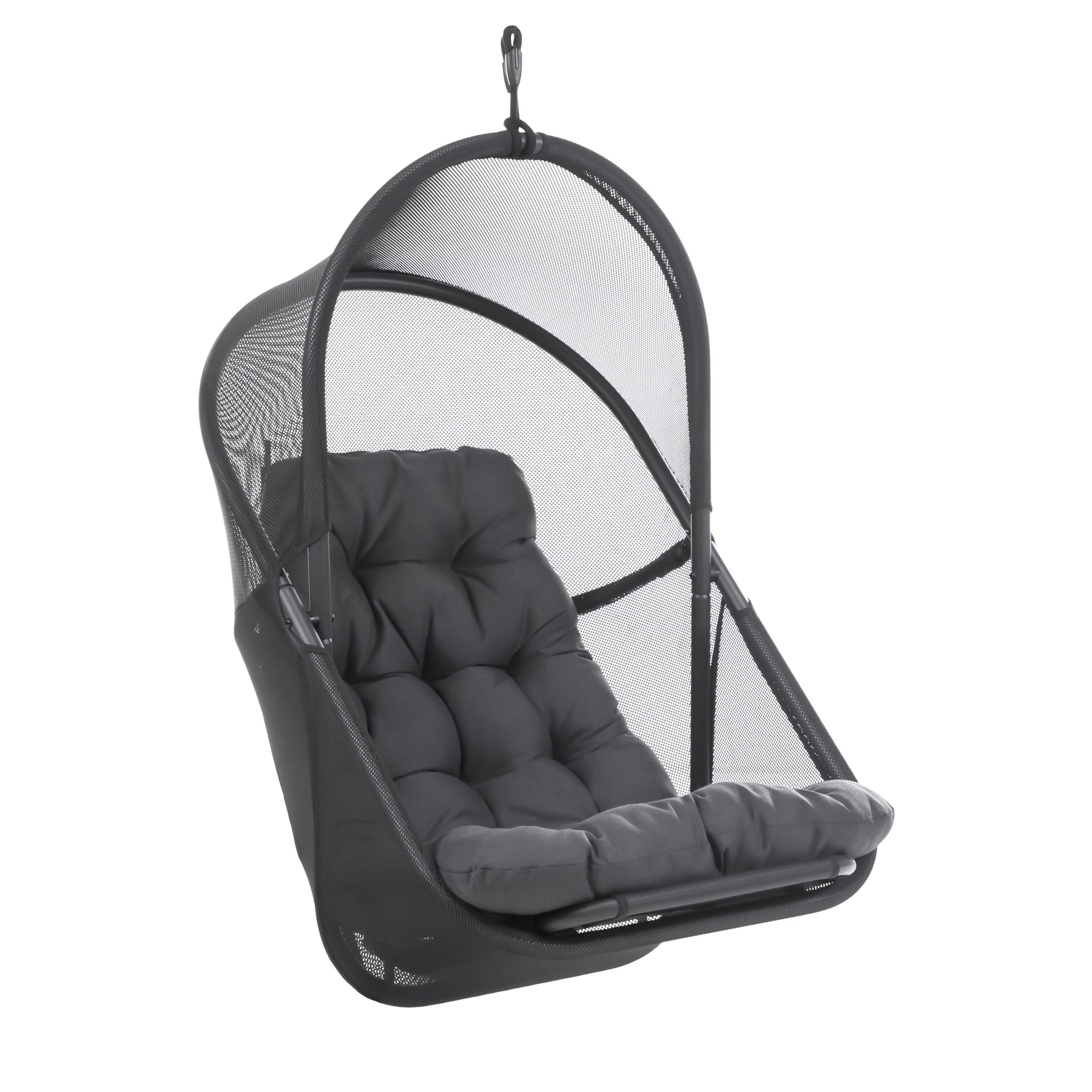 Greemotion Breeze Foldable Swing Chair with Cushion & Mesh Canopy (No