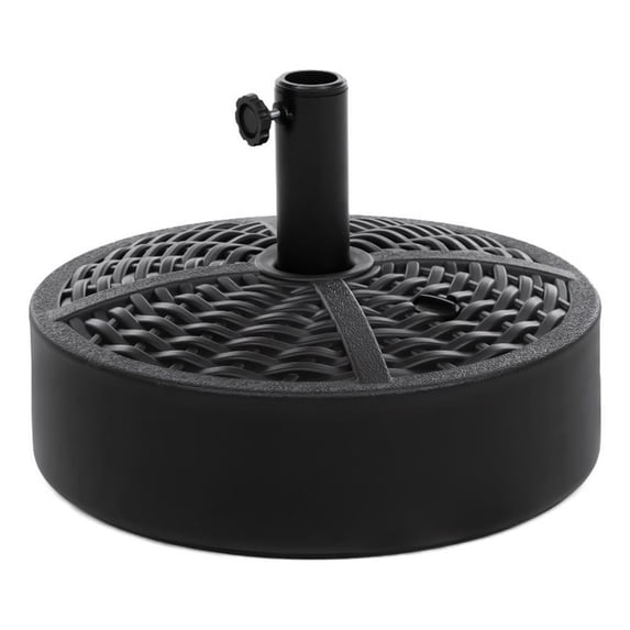 Greemotion Fab 17.75" Black Plastic Fillable Free Standing Umbrella Base