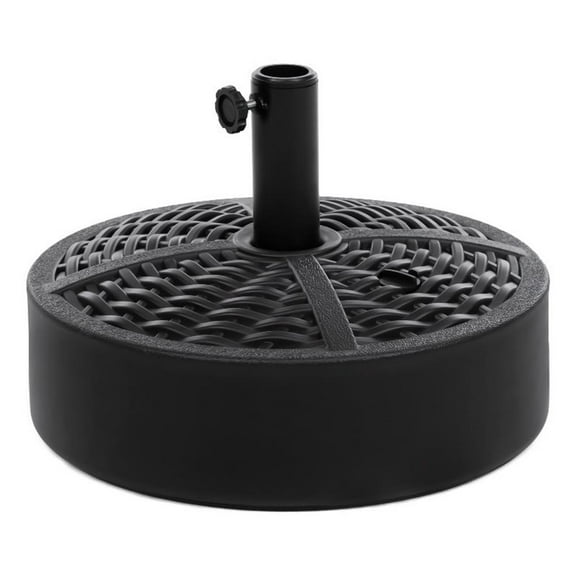 Greemotion Fab 17.75" Black Plastic Fillable Free Standing Umbrella Base