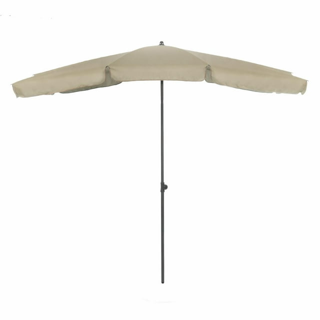 Greemotion Sleek 7.5-foot Rectangular Tilting UV 35+ Umbrella (No Base) Canvas Stone