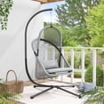 thumbnail image 1 of Greemotion Wave Hanging Metal C-Stand for Swing Chair in Black, 1 of 5