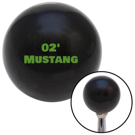 Green 02 Mustang Black Shift Knob with M16 x 1.5 Insert Shifter Auto Manual Brody
