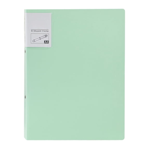 Green 1.5 Inch 3 Ring Binder, Durable Plastic Three Ring Binder with Metal Round Rings, Refillable Loose Leaf Journal Cover, Large Capacity office supplies Binder for Office Home Organization