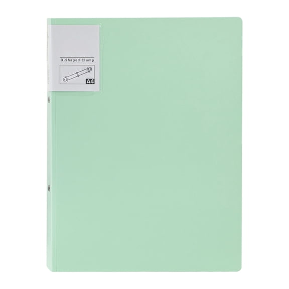 Green 1.5 Inch 3 Ring Binder, Durable Plastic Three Ring Binder with Metal Round Rings, Refillable Loose Leaf Journal Cover, Large Capacity office supplies Binder for Office Home Organization