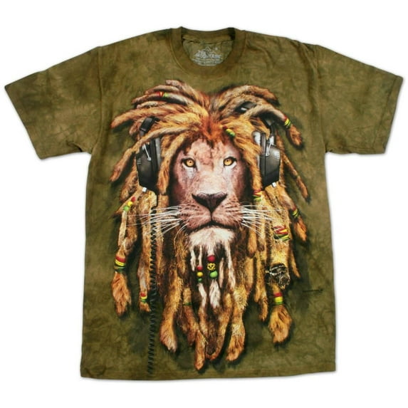 Green 100% Cotton Dj Jahman Realistic Graphic T-Shirt NEW