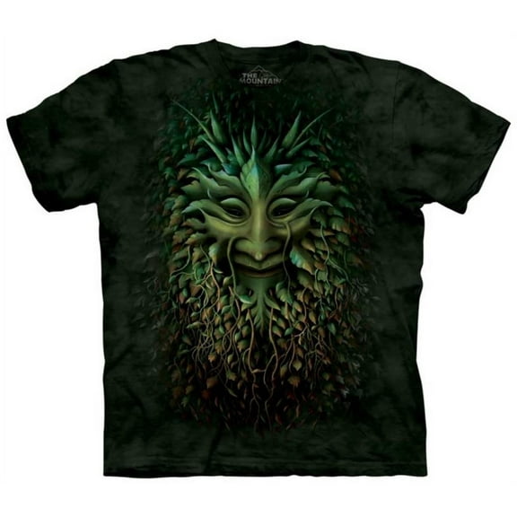 Green 100% Cotton Greenman Realistic Graphic T-Shirt NEW