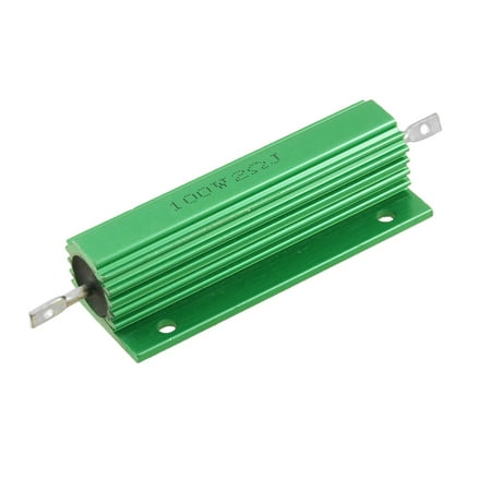 Green 100W 2 Ohm 5% Aluminum Shell Wire Wound Resistor