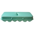 thumbnail image 1 of Green 12-Egg Blank Styrofoam Carton - 50 pack, 1 of 6