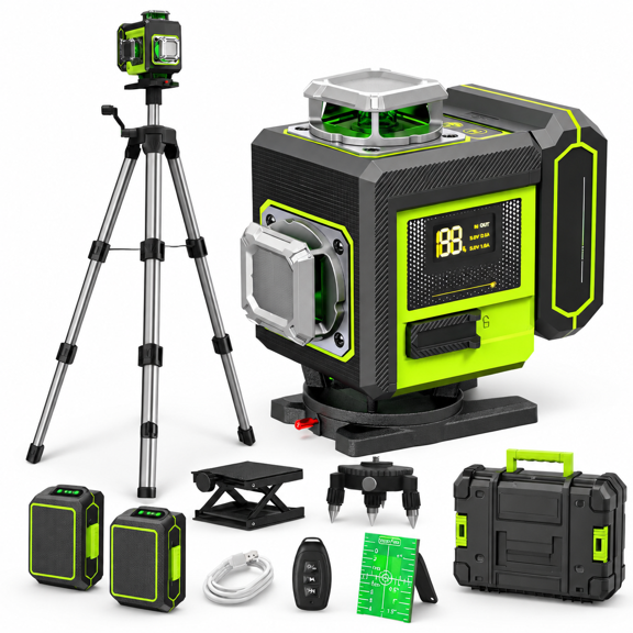 Green 16 LINE Level Tool with Tripod for Home Renovation and Indoor Projects