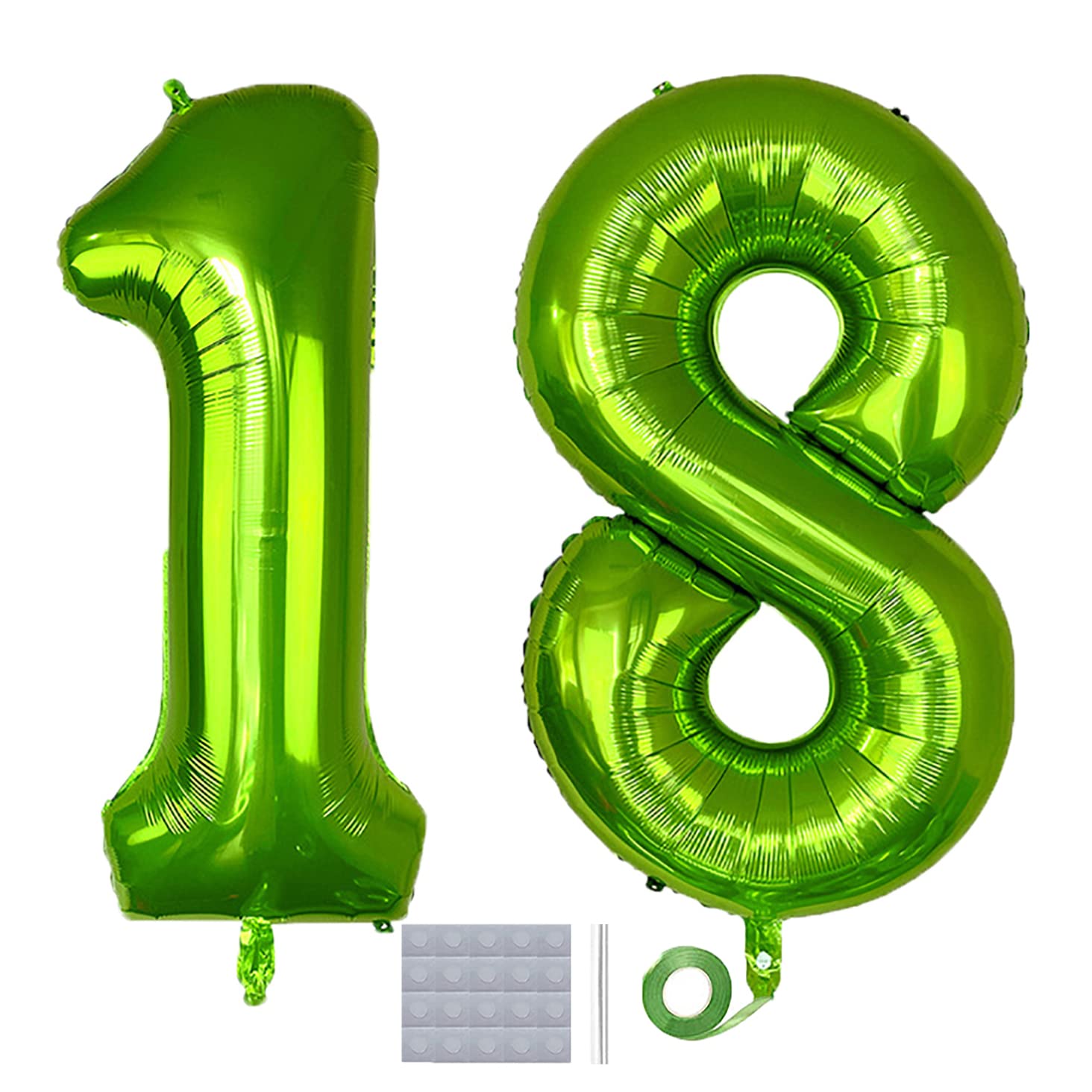 Green 18 Number Balloon 40 inch Jumbo Foil Balloons Prom Balloon for
