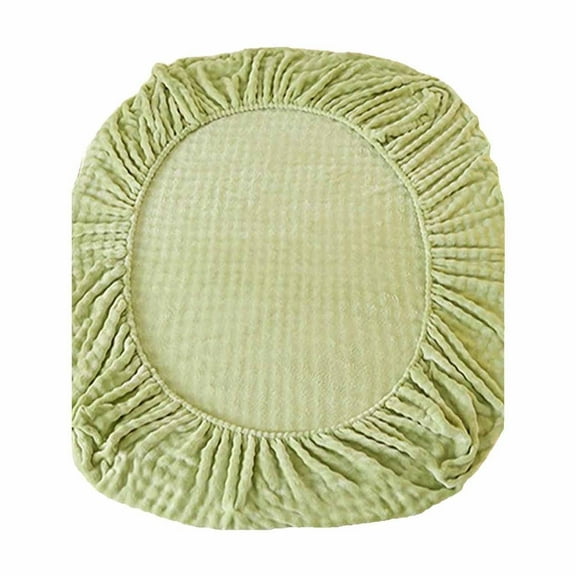 Green 180X200Cm Thick Rabbit Flannel Fitted Bed Sheet, 360° Wrap Design, Double-Sided Edging, Soft Warm Mattress Cover, Non-Slip, Machine Washable