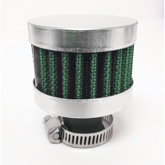 Green 18mm Mini Air Intake Crankcase Breather Filter Valve Cover Catch Tank
