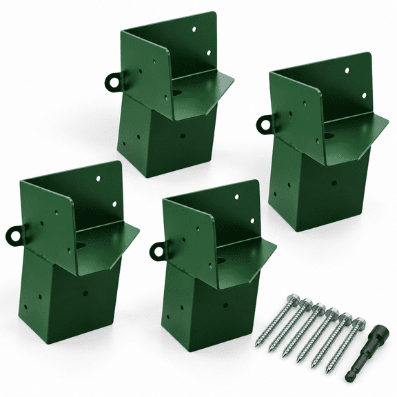 Green-1set 4 Deer Stand Brackets 4x4 Heavy Duty Blind Support