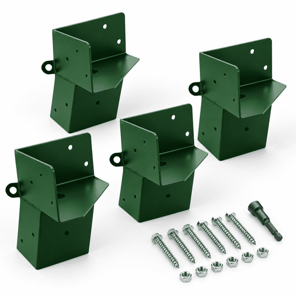 Green-1set 4 Deer Stand Brackets 4x4 Heavy Duty Blind Support