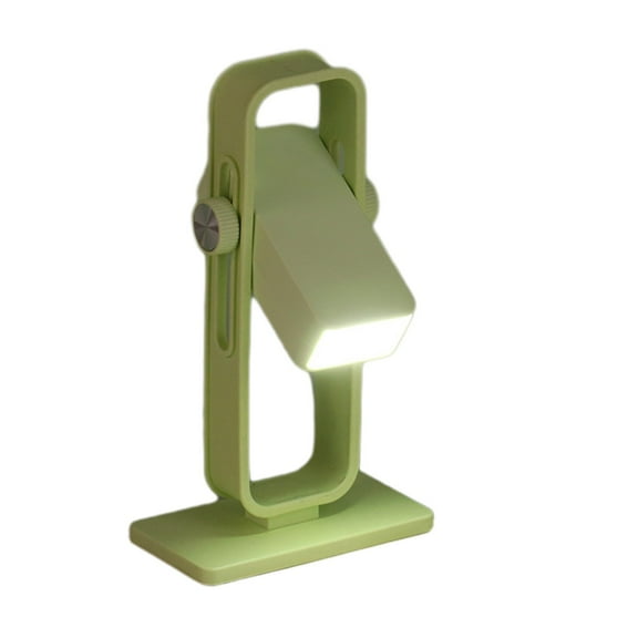 Green 360 Degree Rotatable Led Desk Lamp Usb Rechargeable Adjustable Angle 2 Lighting Modes Portable Reading Light For Office Study Bedroom Nightstand 0.28 Lb