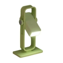 Green 360° Rotatable Led Desk Lamp Usb Rechargeable 2 Light Modes Dimmable Minimalist Design For Reading Study Office Bedroom Dorm Night Stand Book Light Portable