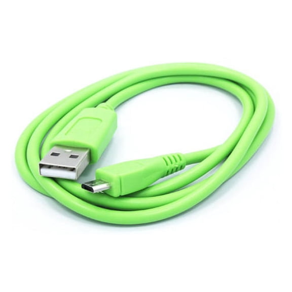 Green 3ft USB Cable Rapid Charger Sync Power Wire Data Transfer Cord Micro-USB B8 for Motorola Droid Turbo 2 - Samsung Galaxy J3 J5 J7, Note 3 4 5 Edge, S5 S6 Edge Edge+ S7 Edge