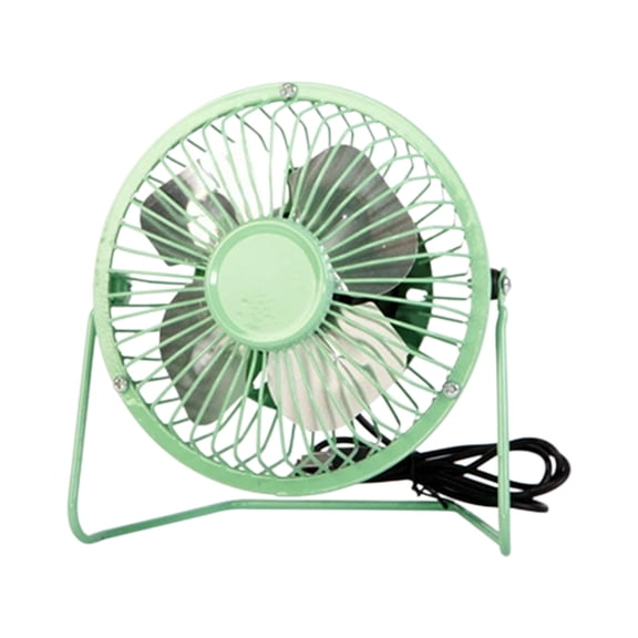 Green 4 Inch Usb Cat Ear Desktop Fan Bladeless Quiet Portable Small Fan For Office Home 6.3X5.7X2.0 Inch Usb Powered Lightweight Personal Cooling Quiet Breeze Compact Device