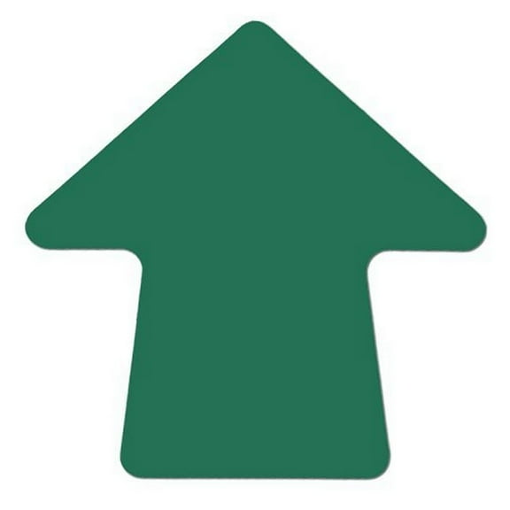 Green 4" Stick-On Colored Vinyl Directional Arrows (100 per/Roll)