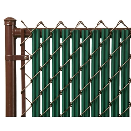 Green 4ft Ridged Slat for Chain Link Fence