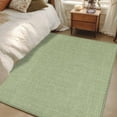 thumbnail image 1 of Green 4x6 Area Rugs, Farmhouse Burlap Solid Green Color Modern Linen Texture Non-Skid Rubber Backing Large Rectangle Rugs - Living Room Bedroom Home Office, Indoor Floor Mat Carpets Washable Rug, 1 of 9