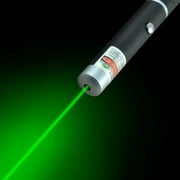 Green 5 Miles 532nm Green Laser Pointer Pen Mid-Open Visible Beam Light Ray Camping Office Tool