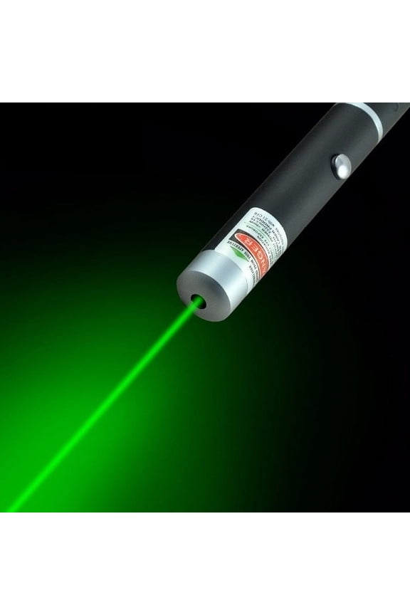 Green 5 Miles 532nm Green Laser Pointer Pen Mid-Open Visible Beam Light Ray Camping Office Tool