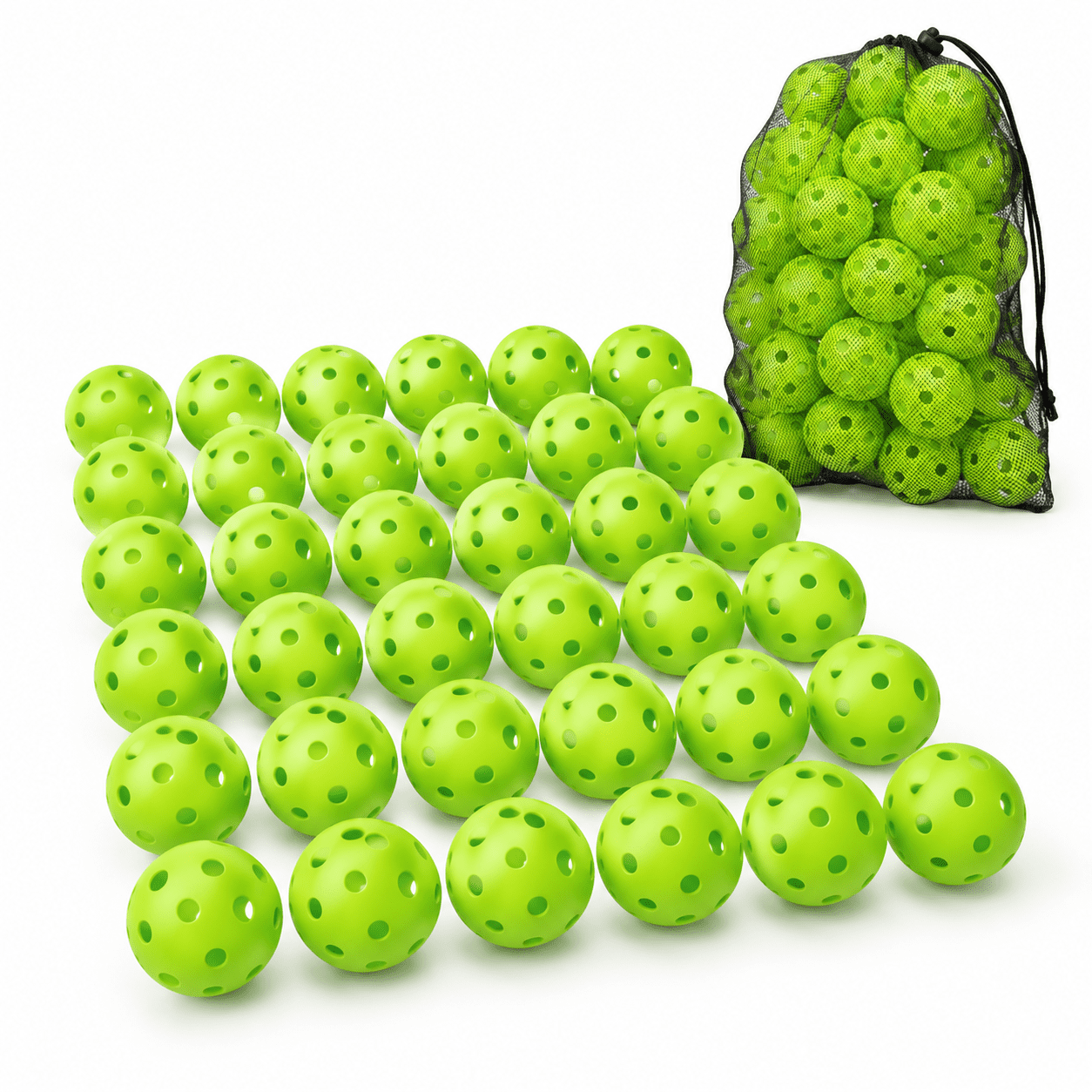 Green 50 Pack Plastic Practice Baseballs, Lightweight Hollow Balls With ...