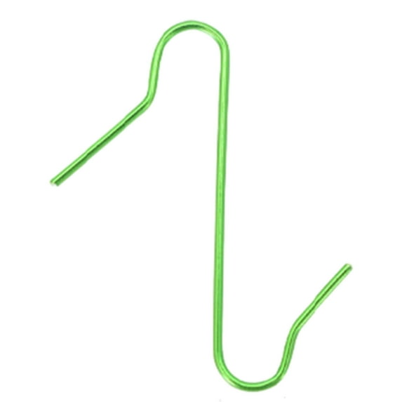 Green 50Pcs Christmas Ornaments Hooks S-Shaped Hangers Colorful Christmas Tree Hooks Decorations Hooks For Christmas Party Tree Hangers Green 2Inch