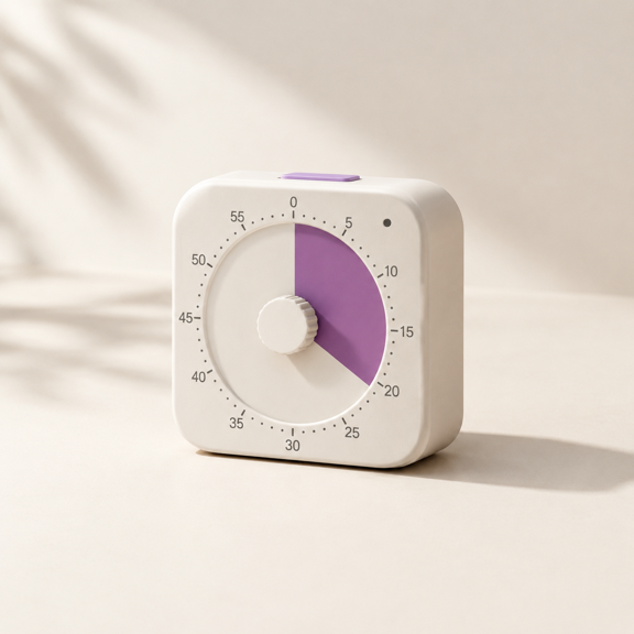 Green 60 Minute Visual Timer Silent Countdown Time Management Tool