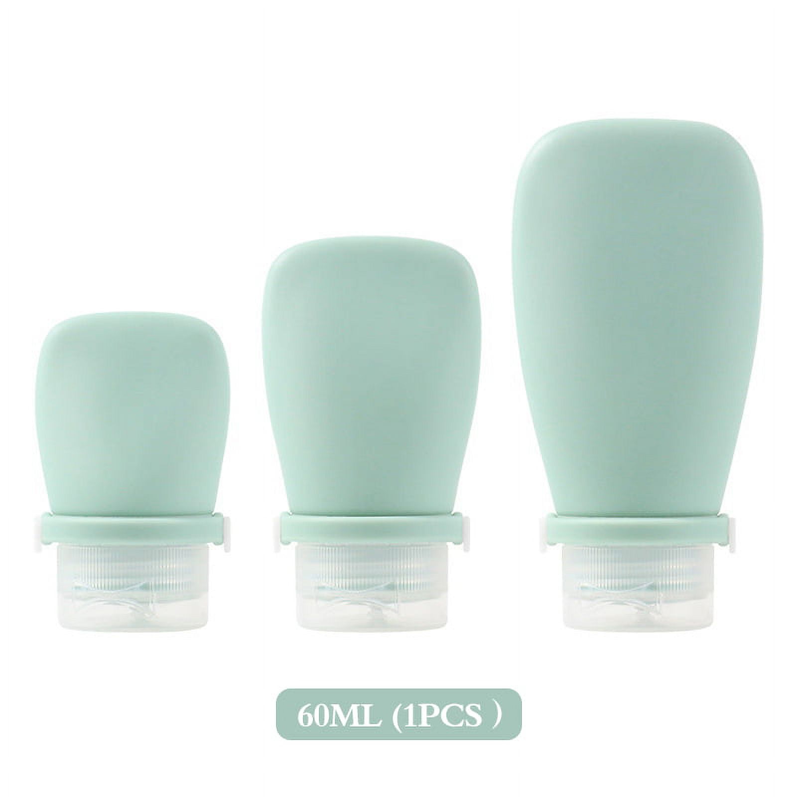 (Green 60ml) 30/60/90ml Silicone Travel Bottles Leak Proof Squeezable ...