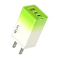 thumbnail image 1 of Green 65W Gradient Charger Qc3.0 Led Multi Port Standard Fast Charging Head, 1 of 6