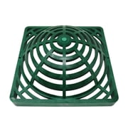 Green 9 Inch Outdoor Square Dome Atrium Drain Grate Cover
