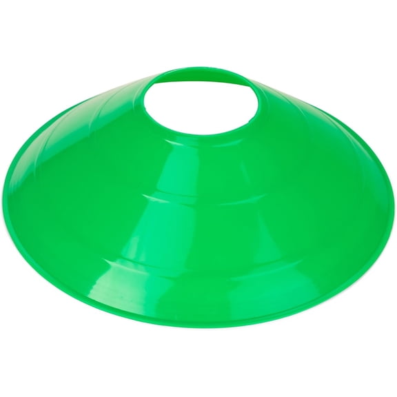 Champion Sports Flexible Saucer Field Cone for Sports and Athletics, Green - 7.5", 7.5 Inch Diameter
