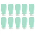 thumbnail image 1 of Green 90ml Travel Silicone Refill Bottle, Shower Gel, Shampoo Refill Bottle, Squeeze Refill Empty Bottle, 1 of 9