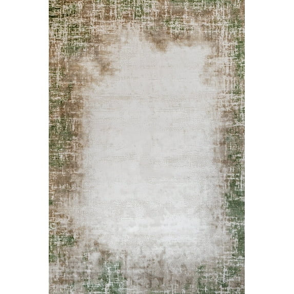 Green Abstract Area Rugs for Living Room Washable Rugs Boho Moroccan Area Rug Soft Neutral Geometric Bohemian Carpet Distressed Indoor Rug for Bedroom Dining Room Office Foldable Nonslip Rug