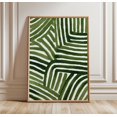 Green Abstract Botanical Wall Art Poster Modern Nature Print Minimal ...