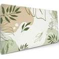 thumbnail image 1 of Green Abstract Plants Mouse Pad 35.4 X 15.7 Inch XXL Boho Design Print Full Desktop Mousepad Extended Large Non-Slip Rubber Base Keyboard Mat with Stitched Edges for Gaming Office Desk Accessories, 1 of 6