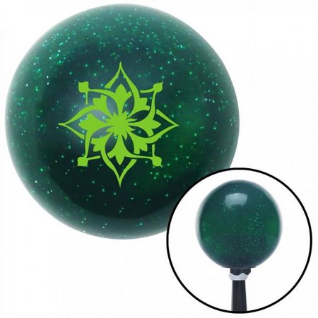 Green Abstract Turtle Green Metal Flake Shift Knob with M16 x 1.5 Insert Shifter