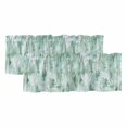 thumbnail image 1 of Green Abstract Valances for Windows, Decorative Rod Pocket Window Valance Curtains, Modern Oil Painted Art Contemporary Short Curtain Drapes for Kitchen/Bathroom/Living Room, 2 Panels, 60" W x 18" L, 1 of 8