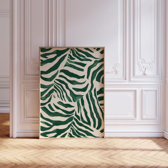Green Abstract Wall Art Modern Wall Art Abstract Art Print Contemporary Art Minimalist Poster Modern Decor Trendy Print Art