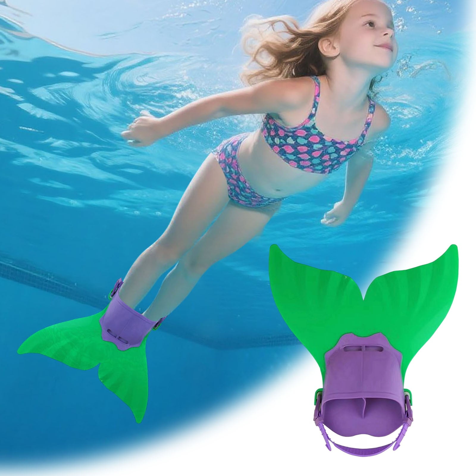 Mermaid Fin Silicone Monofin For Swimming & Freediving Training
