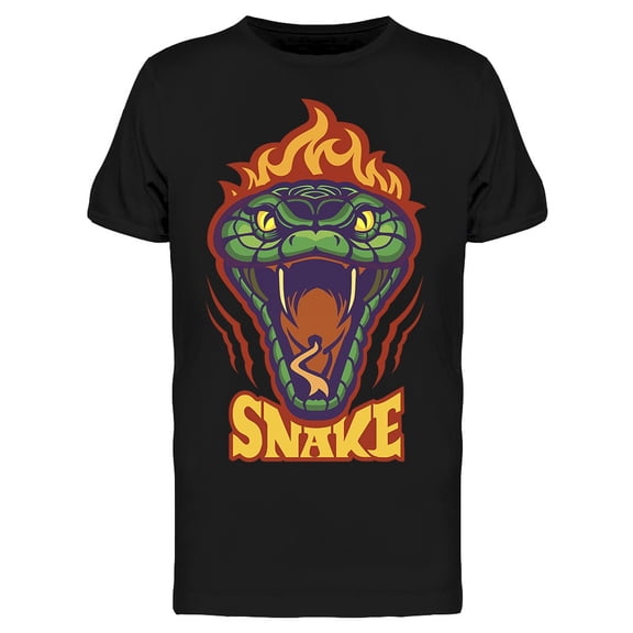 Green Aggressive Serpent T-Shirt Men -Image by Shutterstock, Male x-Large