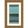 thumbnail image 1 of Green-Aldridge, W. 11x18 Gold Ornate Wood Framed with Double Matting Museum Art Print Titled - Falling Water II, 1 of 4