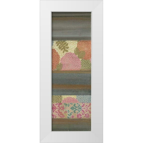 Green-Aldridge, W. 11x24 White Modern Wood Framed Museum Art Print Titled - Pretty in Pink IV