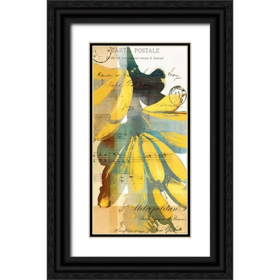 Green-Aldridge, W. 14x24 Black Ornate Wood Framed with Double Matting Museum Art Print Titled - Cortez Gold II