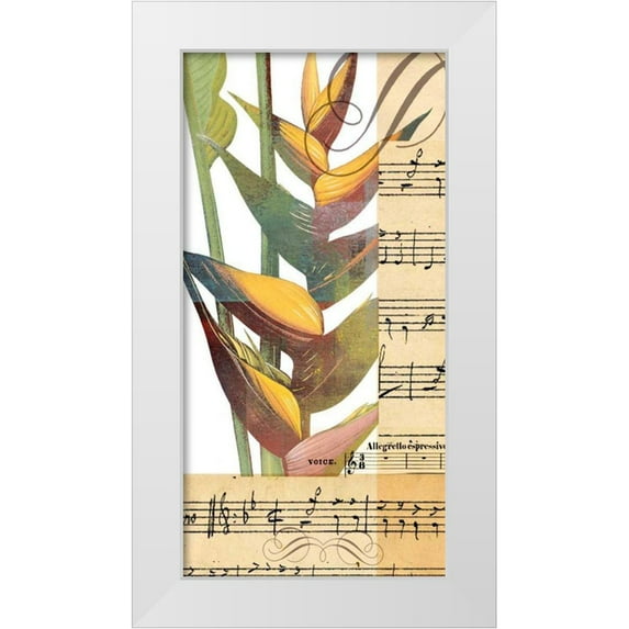 Green-Aldridge, W. 14x24 White Modern Wood Framed Museum Art Print Titled - Emeraude Opera II