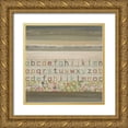 thumbnail image 1 of Green-Aldridge, W. 20x20 Gold Ornate Wood Framed with Double Matting Museum Art Print Titled - Alphabet I, 1 of 4
